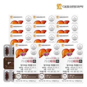 대웅생명과학 가네파워 밀크씨슬 30캡슐 12박스 12개월분 / 비타민 미네랄 11종 복합기능 / 식물성