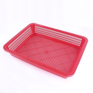 대원화학 낮은 사각소쿠리 레드 (42cm)_이미지