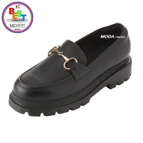 엘칸토 국민 쿠션 여성 로퍼 더비 1WD17XS 225 블랙_이미지