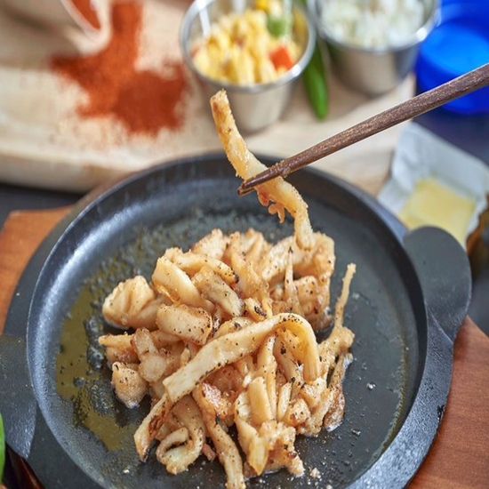 우물우물 영화관 땅콩버터오징어 80g