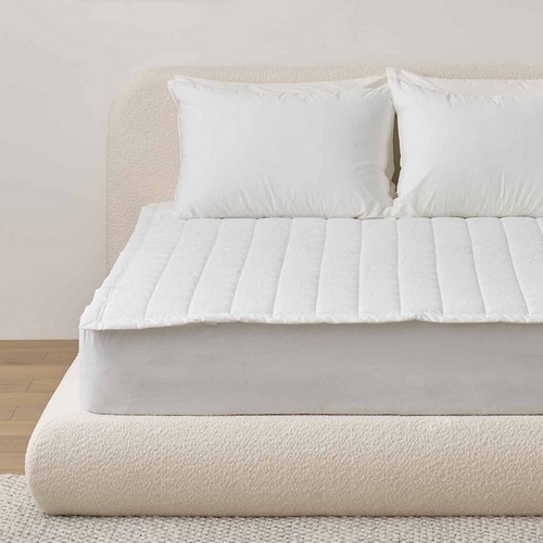 평안 아망떼 수퍼코튼 60수 고밀도 순면 침대패드 (슈퍼싱글 SS)_이미지