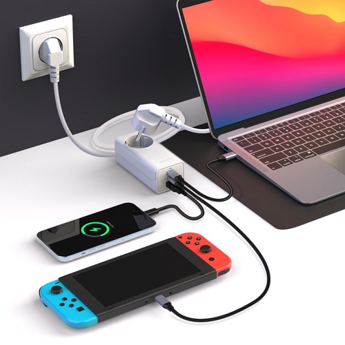 이지넷유비쿼터스 NEXTU 추오이 PD PPS 65W 3포트 GaN 접지형 충전기 NEXT-QC630GAN_이미지