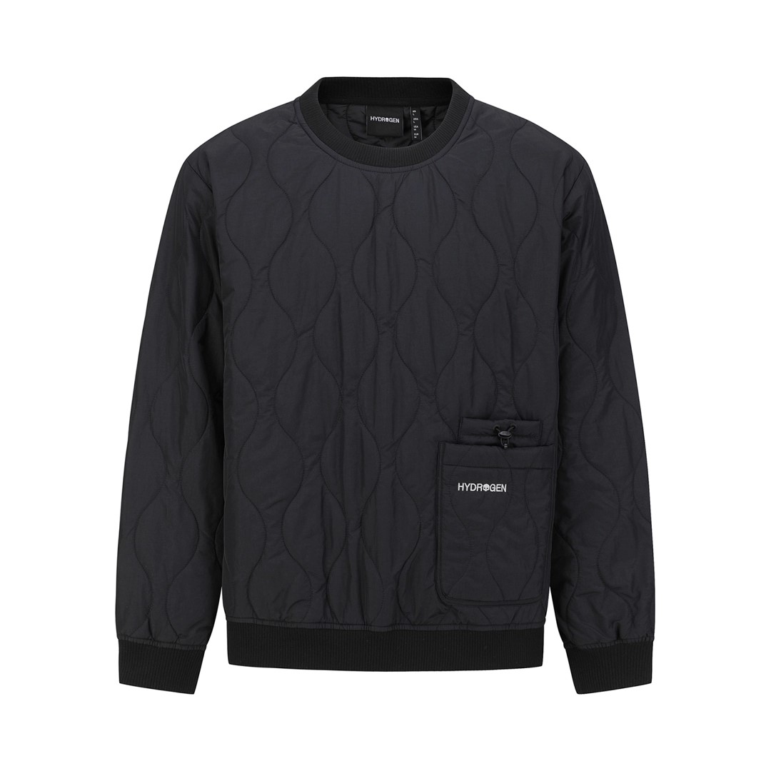 하이드로겐 유니 패딩 맨투맨 H31D4FM092-BK