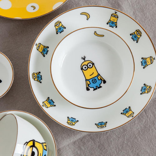 추카추카넷 ㅤ미니언즈 골드 에디션 디너 식기세트 12P_이미지