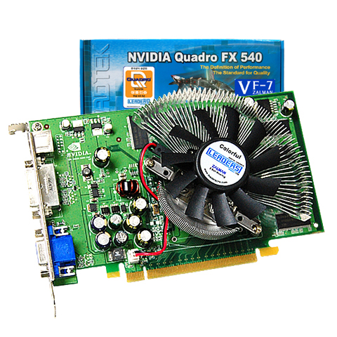 NVIDIA 쿼드로 FX 540 HDTV-OUT 128MB 잘만 리더스CNS_이미지