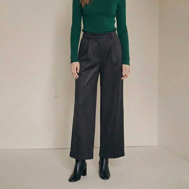 리오벨 최초가 원턱인조스웨이드크롭팬츠1228642