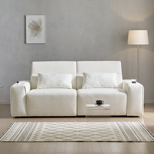 서광퍼니처 세인트블랑 릴렉시아 모션 슬라이드 아쿠아텍스 패브릭 소파 3인용_이미지