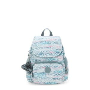 키플링 백팩 배낭 CITY ZIP MINI Palmtree Leaves KI37353QN_이미지
