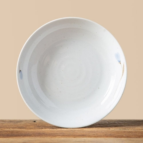  이진 청꽃고백자 수육접시 대 24.3cm