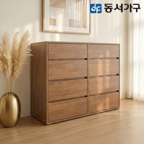 동서가구 카도 4단 월넛 모듈 수납장 1000_이미지