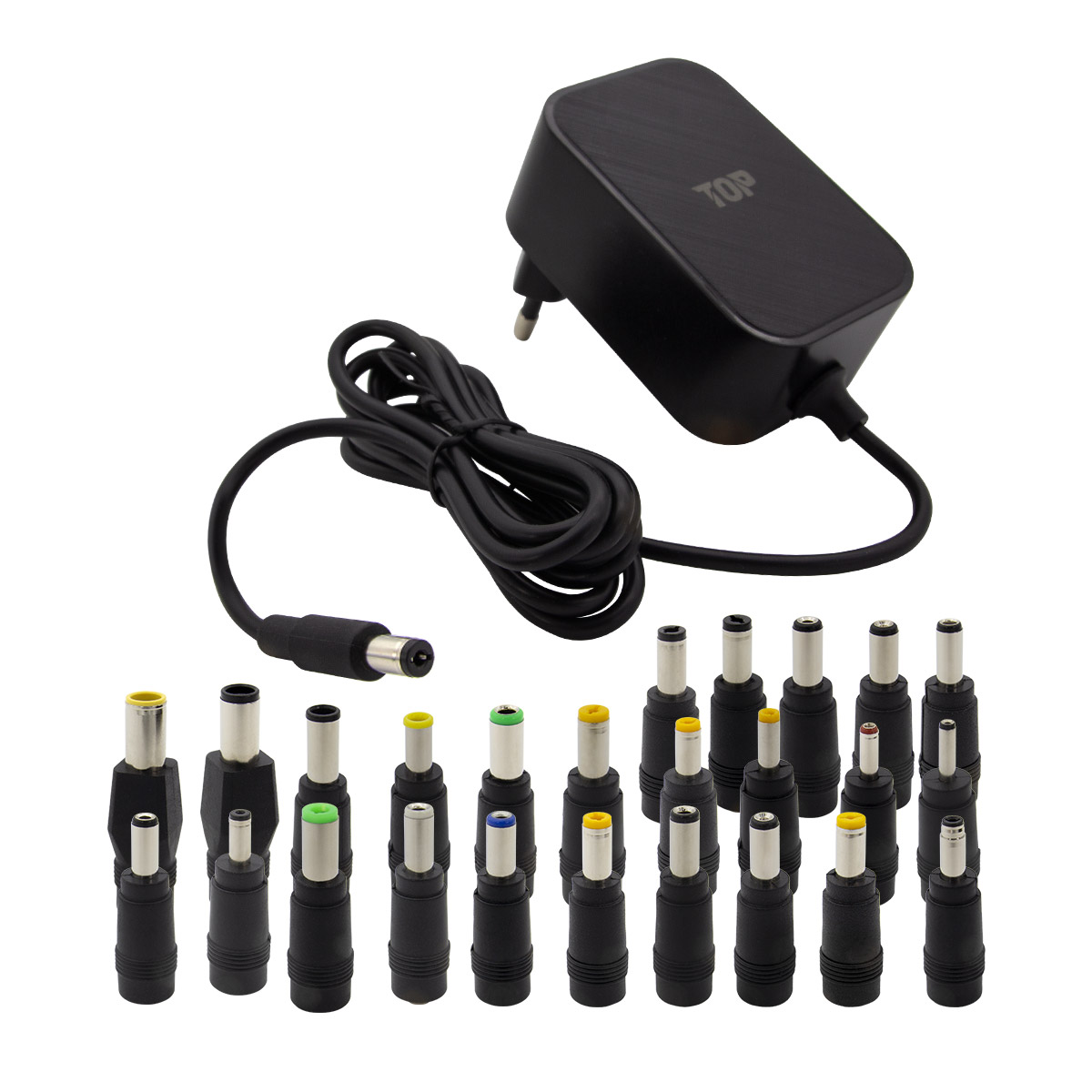 탑라인에이치디 솔탑 12V 3A 다용도 블랙 어댑터 (SOLTOP-4025 / 25종 젠더)