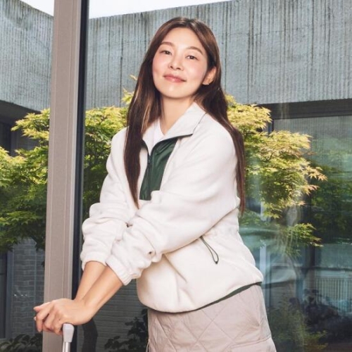 JDX X2TLV8445 제이디엑스 골프 여성 플리스 집업티_이미지