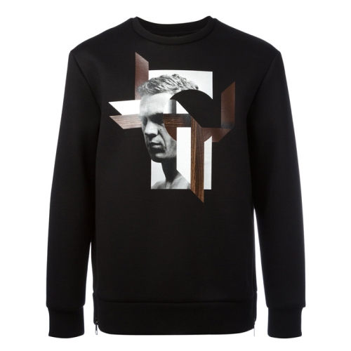  닐바렛 닐바렛 스티브맥퀸 프린팅 맨투맨 블랙 BJS233S E556S 1802