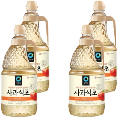 청정원 사과식초 1.8L (4개)_이미지