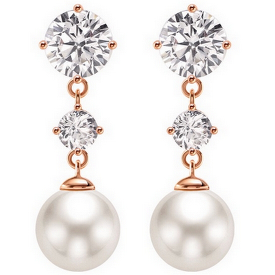 골드팡 14K 로맨틱 레인 드롭펄 귀걸이_이미지