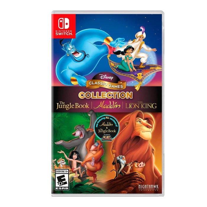 디즈니 클래식 게임 컬렉션: 정글북 알라딘 라이온킹 북미판