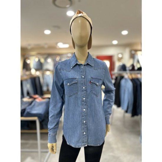 여성 얼티미트 웨스턴 데님셔츠 86832-0018