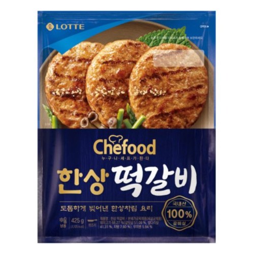 롯데웰푸드 쉐푸드 한상 떡갈비 425g (1개)_이미지