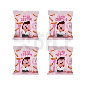 동화씨엔에프 잔망루피 치즈뿌린 떡볶이스낵 80g (4개)_이미지