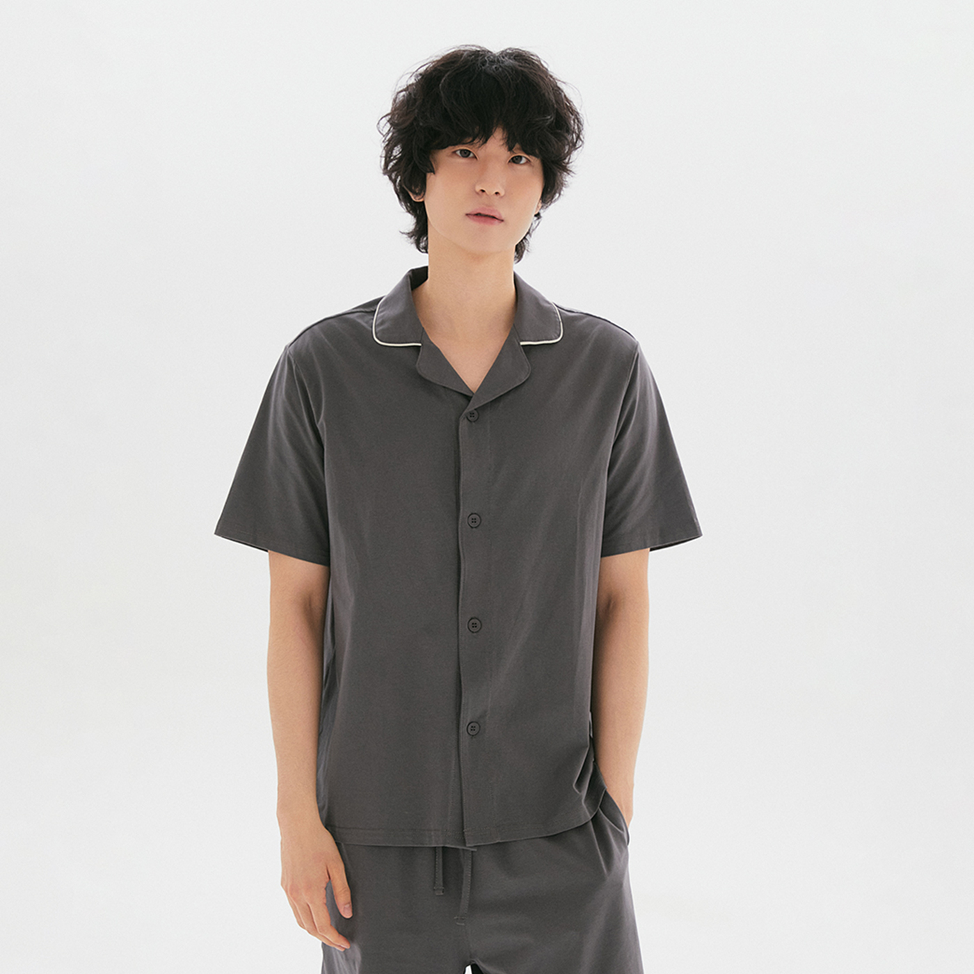 스파오 COMFORT 면스판 반팔 파자마_SPLOG37A04 625347