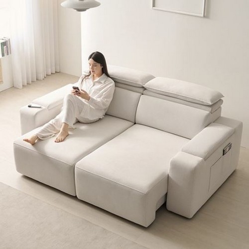 프린홈 모션핏 무빙 슬라이드 패브릭 소파 3인용_이미지