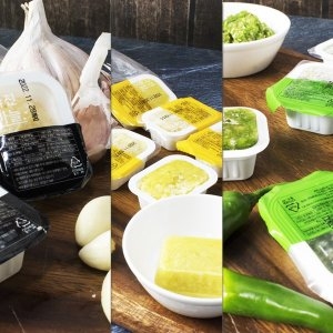 맛템 여행용/캠핑용 냉동 다진 채소 큐브 3종 마늘/청양고추/생강 각 10개씩 세트