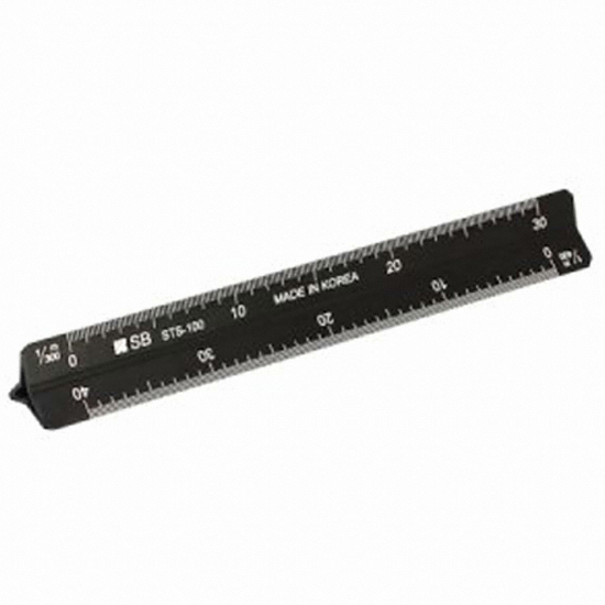에스비 SB 알루미늄 삼각스케일 10cm
