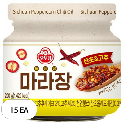 오뚜기 마라장 산초 고추 200g (15개)_이미지