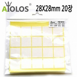 AiOLOS 써멀 테이프 28x28mm (20장)_이미지