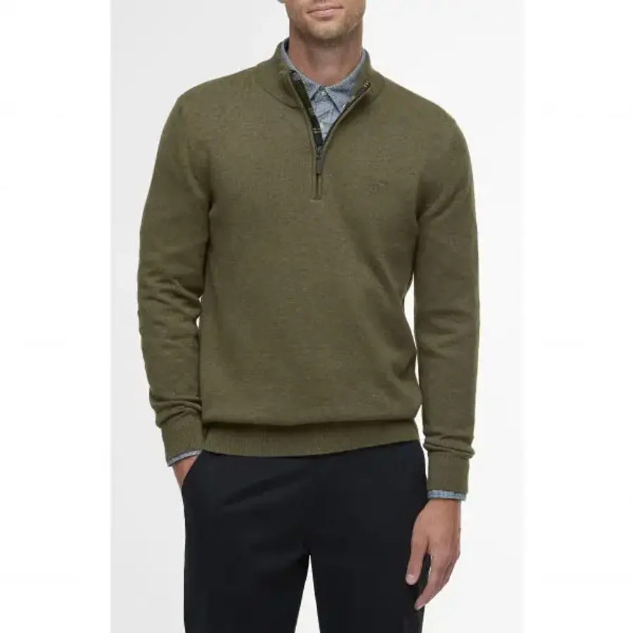 바버 아보치 목티 코튼 하프 집 스웨터 7570553