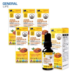 제너럴라이프 아쿠아 프로폴리스 스프레이 30ml (6개)_이미지
