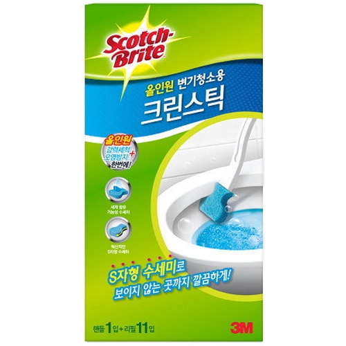 올인원 변기청소용 크린스틱