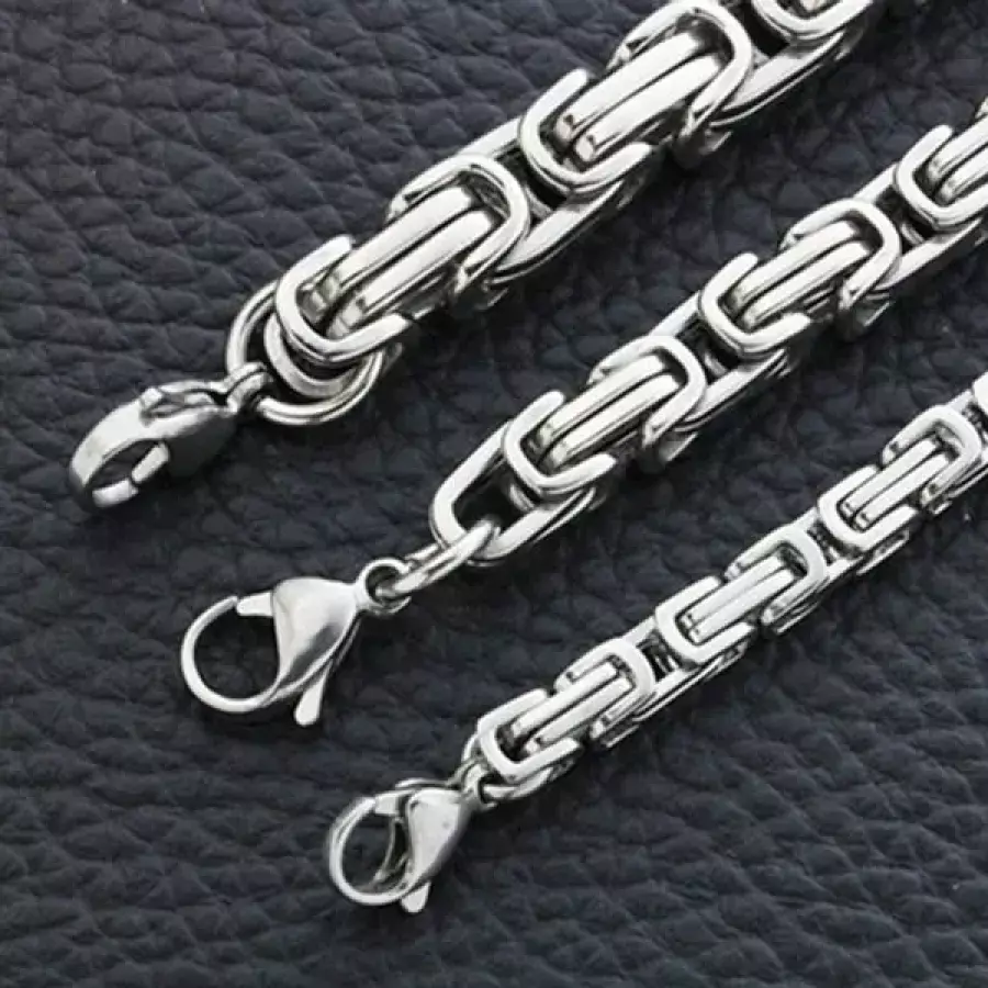 써지컬스틸 막시무스체인 남녀공용 팔찌 4mm -WFQR72O