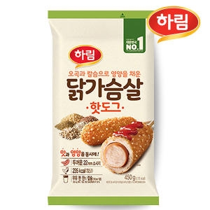 하림 닭가슴살 핫도그 450g (1개)_이미지