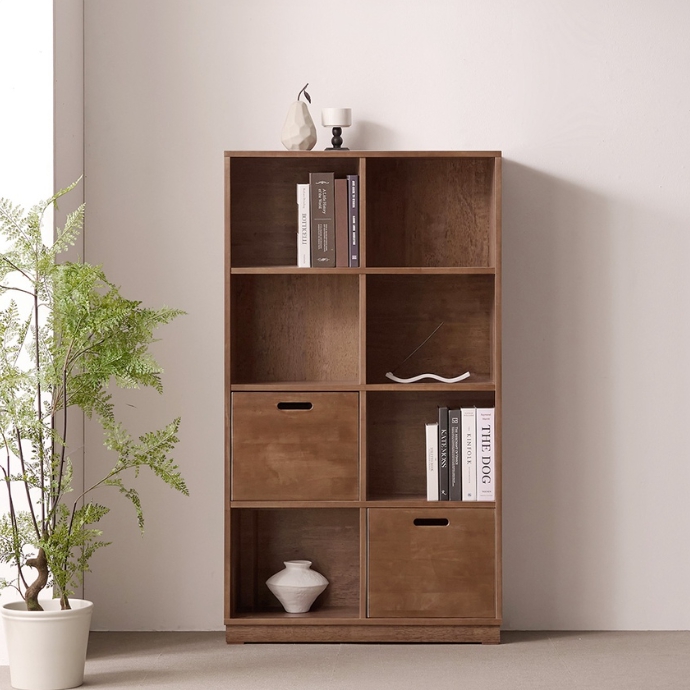 홈인홈 리트릿 RW 2X4 4단 원목 책장 800_이미지