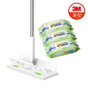 올터치 더블액션 막대걸레 대형 + 베이직 더블액션 물걸레 청소포 90매