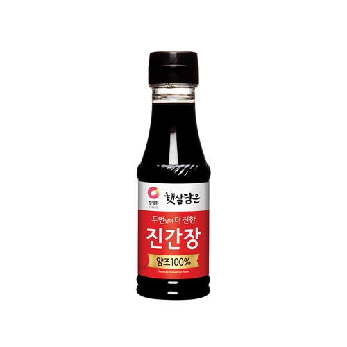 청정원 ㉢   두번달여 더 진한 진간장 200ML_이미지