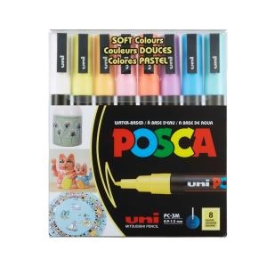 미쓰비시 포스카 마카세트 3M 8색 PC3M8C 파스텔