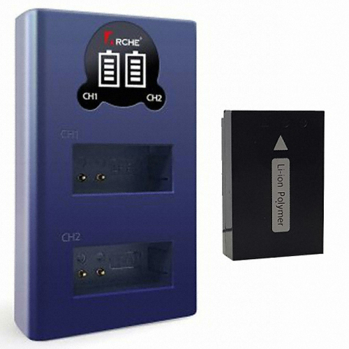 Arche 캐논 LP-E12 호환 LCD 듀얼 충전키트 (호환배터리 1개)_이미지