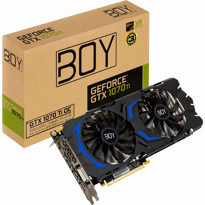 갤럭시 BOY 지포스 GTX1070 Ti OC D5 8GB