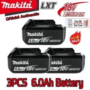 마끼다 100 기존 18V 배터리 6Ah5Ah3Ah 리튬 18v 배터리 BL1830 BL1840 BL1850 BL1860B BL1..
