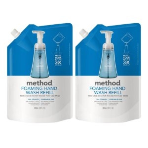 LG��Ȱ�ǰ� �޼ҵ� Method �޼ҵ� ���� �ڵ� ���� ���� �� �̳׶� 828ml 2�� Foaming Hand Soap Refill Sea M..