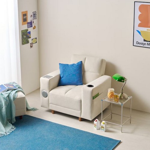 플러피 브레드 생활발수 패브릭 소파베드 1인용