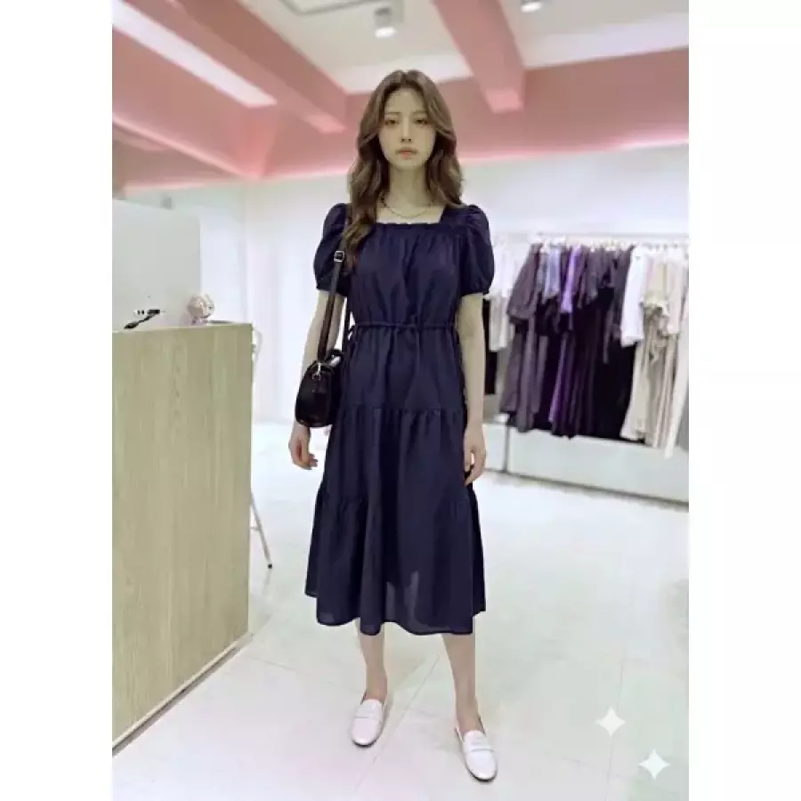 숲 스퀘어넥 티어드 롱원피스 SC5OP90V_이미지