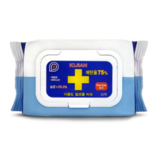 다용도 알코올 소독티슈 캡형 60매