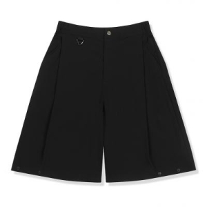 나일론 원턱 버뮤다 스냅 팬츠 카키 _5KD1725_755 583384_5KD1725_755