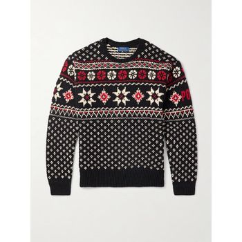 폴로랄프로렌 블랙 인타르시아 코튼 캐시미어 블렌드 151999664_이미지