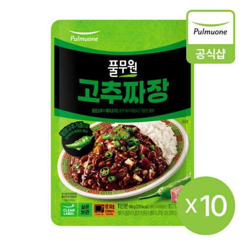 풀무원 고추짜장 180g이미지입니다. 누르면 해당 게시물로 새창이동합니다.