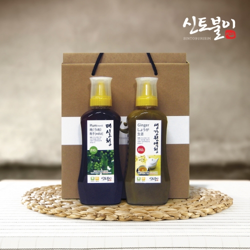 매실청 생강원액청 2종 선물세트