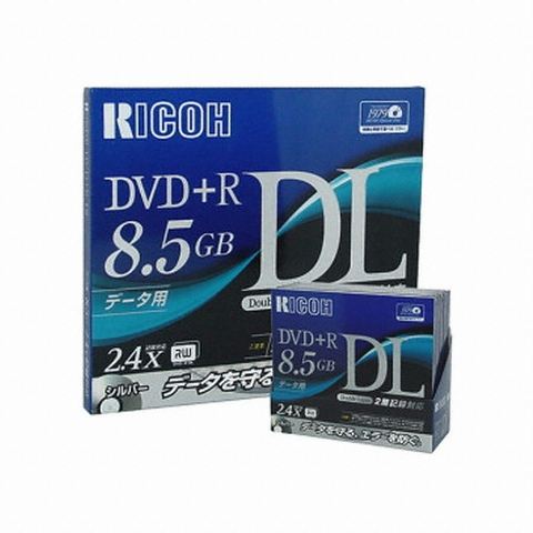 RICOH DVD+R 8.5GB 2.4x 슬림 1장_이미지